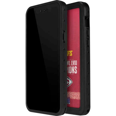 NFL Chiefs Super Bowl LVIII Champions iPhone 14 Pro Max Waterproof Case