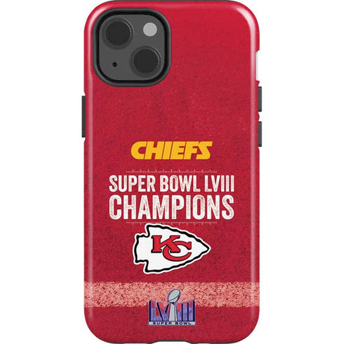 NFL Chiefs Super Bowl LVIII Champions iPhone 15 Plus Impact Case