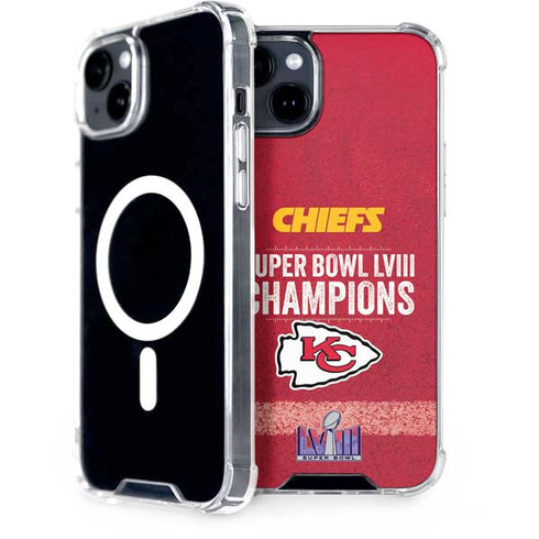 NFL Chiefs Super Bowl LVIII Champions iPhone 15 Plus MagSafe Case