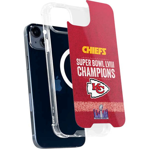 NFL Chiefs Super Bowl LVIII Champions iPhone 15 Plus MagSafe Case