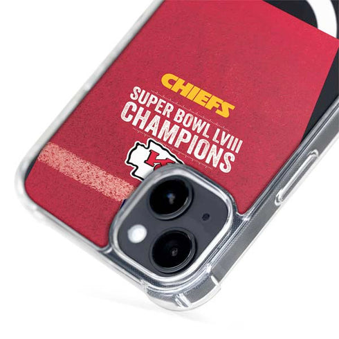 NFL Chiefs Super Bowl LVIII Champions iPhone 15 Plus MagSafe Case