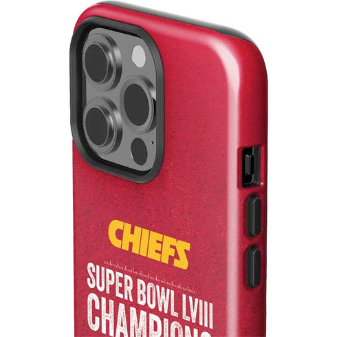 NFL Chiefs Super Bowl LVIII Champions iPhone 15 Pro Impact Case