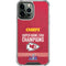 NFL Chiefs Super Bowl LVIII Champions iPhone 15 Pro Max Clear Case