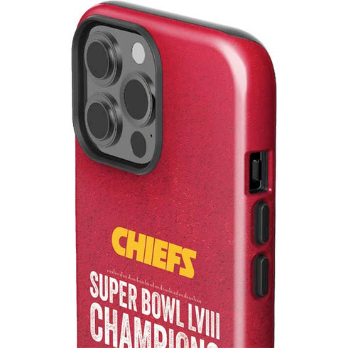NFL Chiefs Super Bowl LVIII Champions iPhone 15 Pro Max Impact Case