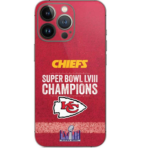 NFL Chiefs Super Bowl LVIII Champions iPhone 15 Pro Skin