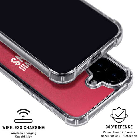 NFL Chiefs Super Bowl LVIII Champions iPhone 16 Clear Case
