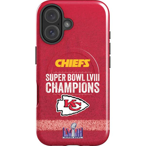 NFL Chiefs Super Bowl LVIII Champions iPhone 16 Magsafe Impact Case