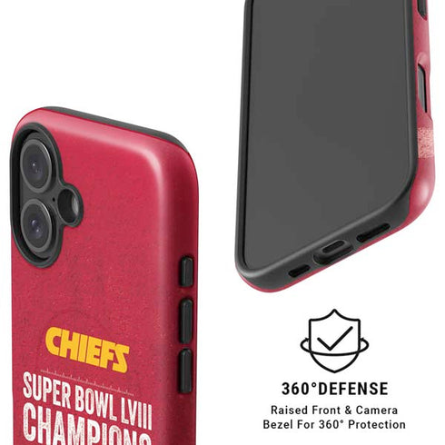 NFL Chiefs Super Bowl LVIII Champions iPhone 16 Magsafe Impact Case