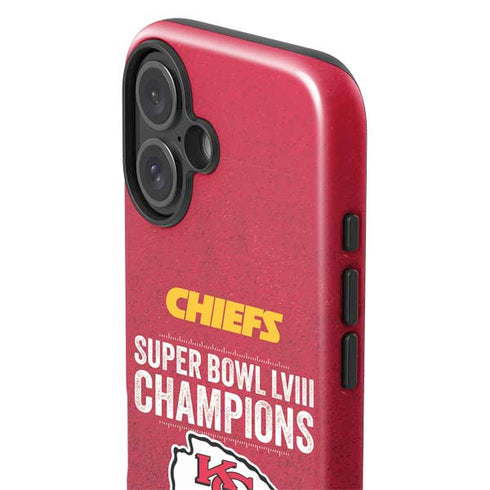 NFL Chiefs Super Bowl LVIII Champions iPhone 16 Plus Impact Case