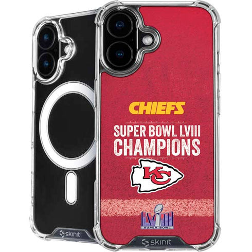 NFL Chiefs Super Bowl LVIII Champions iPhone 16 Plus MagSafe Case