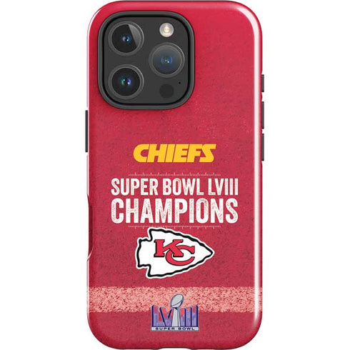 NFL Chiefs Super Bowl LVIII Champions iPhone 16 Pro Impact Case