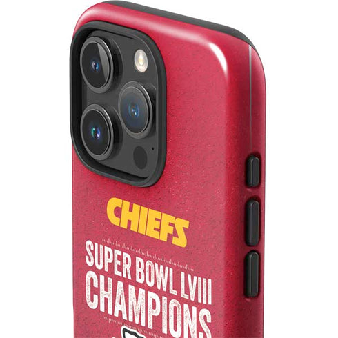NFL Chiefs Super Bowl LVIII Champions iPhone 16 Pro Impact Case