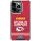 NFL Chiefs Super Bowl LVIII Champions iPhone 16 Pro Max Clear Case