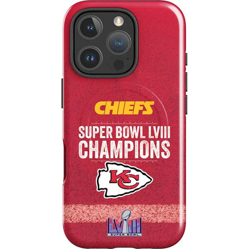 NFL Chiefs Super Bowl LVIII Champions iPhone 16 Pro Max Magsafe Impact Case