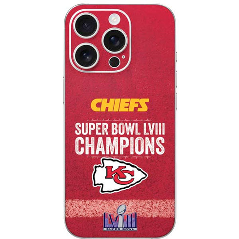NFL Chiefs Super Bowl LVIII Champions iPhone 16 Pro Skin