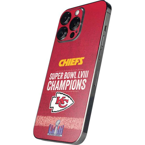 NFL Chiefs Super Bowl LVIII Champions iPhone 16 Pro Skin