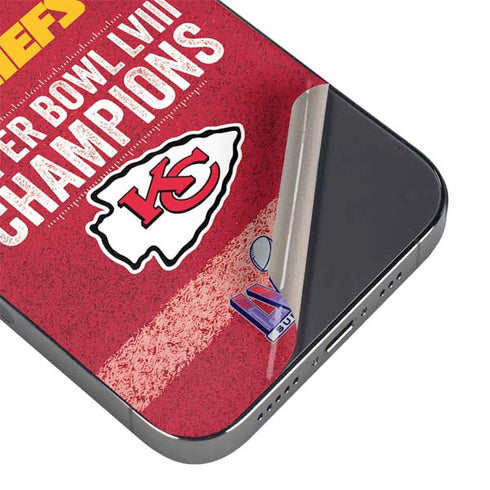 NFL Chiefs Super Bowl LVIII Champions iPhone 16 Pro Skin