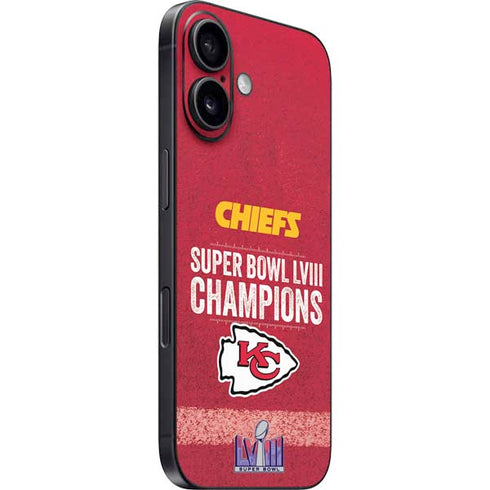 NFL Chiefs Super Bowl LVIII Champions iPhone 16 Skin
