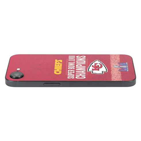 NFL Chiefs Super Bowl LVIII Champions iPhone 16e Skin