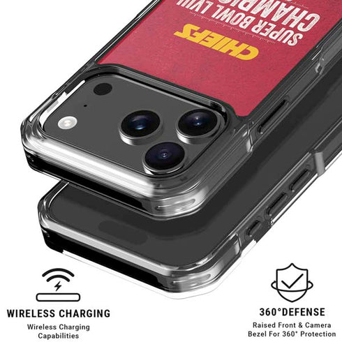 NFL Chiefs Super Bowl LVIII Champions iPhone 18 Pro Clear Case