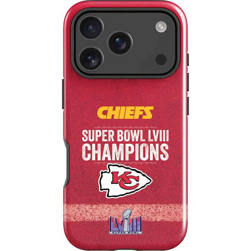 NFL Chiefs Super Bowl LVIII Champions iPhone 18 Pro Impact Case