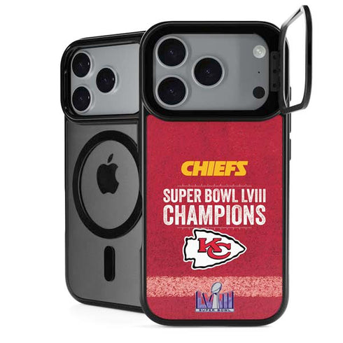 NFL Chiefs Super Bowl LVIII Champions iPhone 18 Pro Kickstand Case
