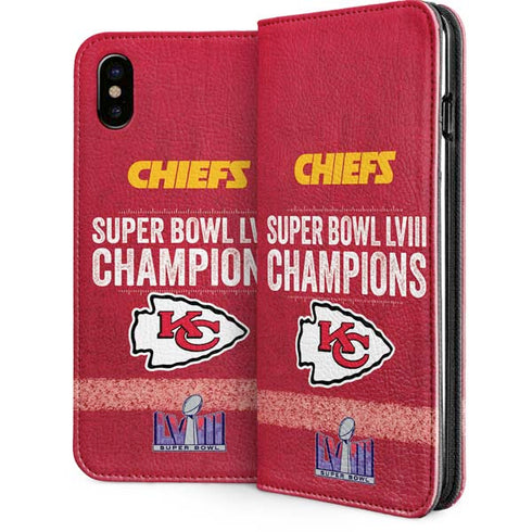 NFL Chiefs Super Bowl LVIII Champions iPhone 8 Folio Case