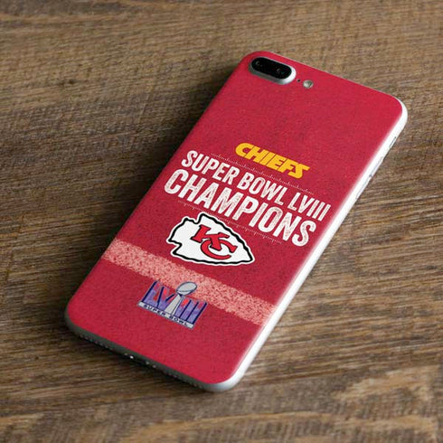 NFL Chiefs Super Bowl LVIII Champions iPhone 8 Plus Skin