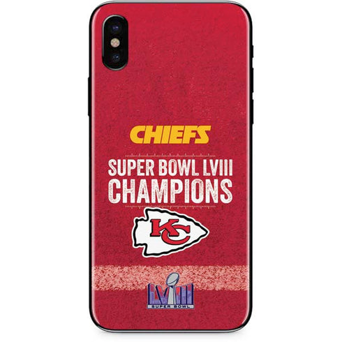 NFL Chiefs Super Bowl LVIII Champions iPhone X Skin