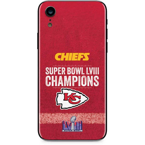 NFL Chiefs Super Bowl LVIII Champions iPhone XR Skin