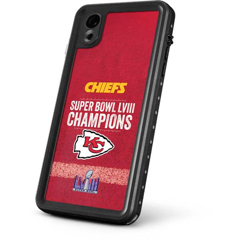 NFL Chiefs Super Bowl LVIII Champions iPhone XR Waterproof Case