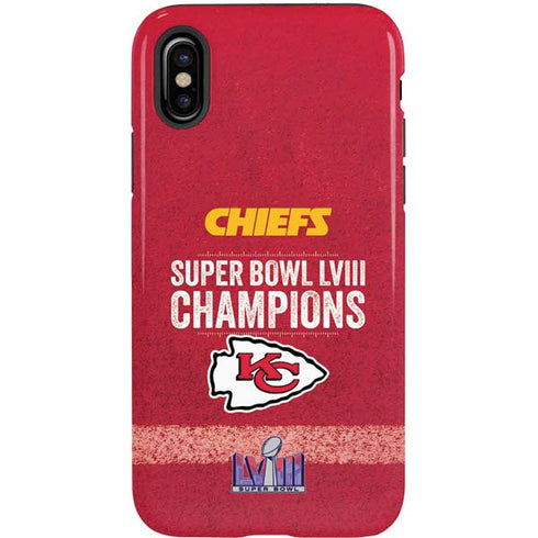 NFL Chiefs Super Bowl LVIII Champions iPhone XS Pro Case