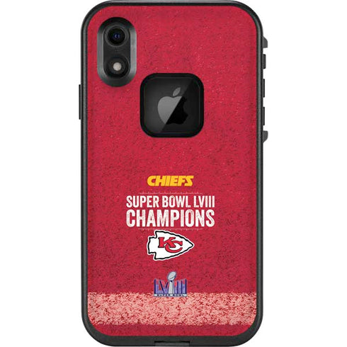 NFL Chiefs Super Bowl LVIII Champions LifeProof Fre iPhone Skin