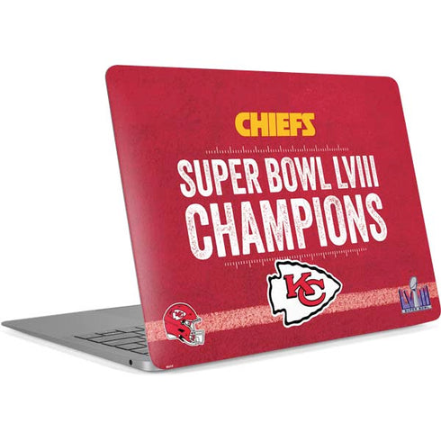 NFL Chiefs Super Bowl LVIII Champions Apple MacBook Air Skin