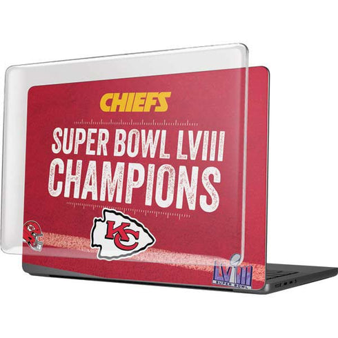 NFL Chiefs Super Bowl LVIII Champions MacBook Pro 14in (2021-24) Case plus Skin