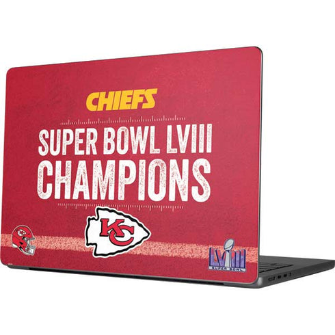 NFL Chiefs Super Bowl LVIII Champions MacBook Pro 14in (2021-24) Skin