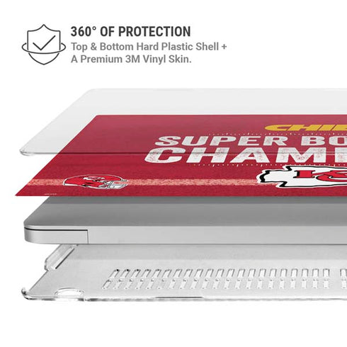 NFL Chiefs Super Bowl LVIII Champions MacBook Pro 15in (2016-19) Case plus Skin