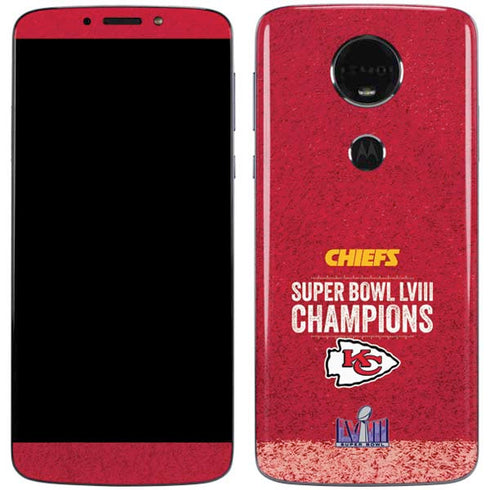 NFL Chiefs Super Bowl LVIII Champions Moto E5 Plus Skin