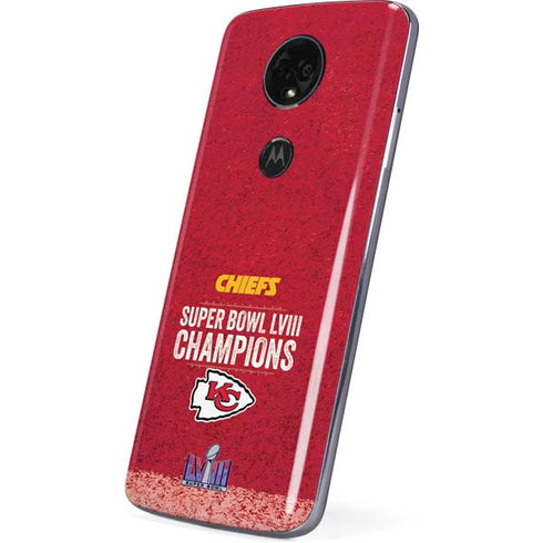 NFL Chiefs Super Bowl LVIII Champions Moto E5 Plus Skin