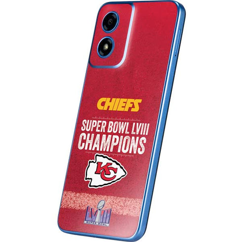 NFL Chiefs Super Bowl LVIII Champions Moto G Play 4G (2024) Skin