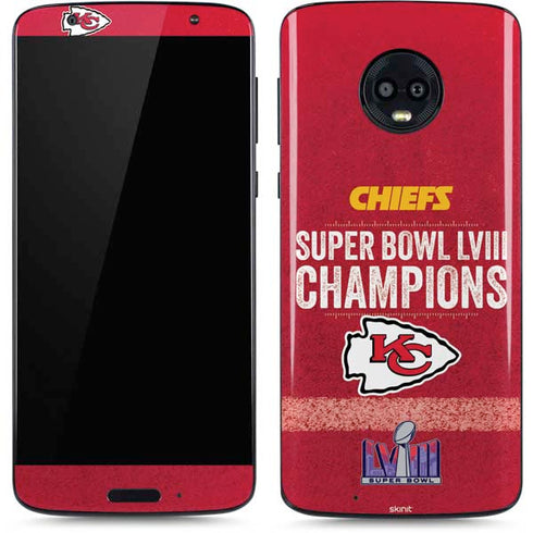 NFL Chiefs Super Bowl LVIII Champions Moto G6 Skin