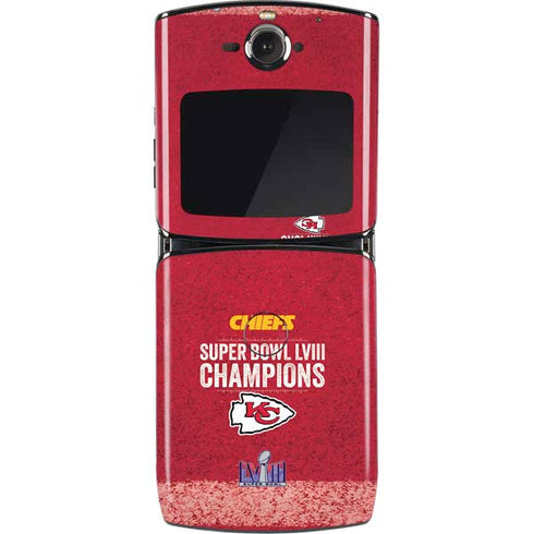 NFL Chiefs Super Bowl LVIII Champions Motorola RAZR Skin