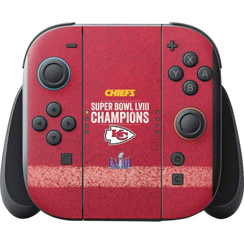 NFL Chiefs Super Bowl LVIII Champions Nintendo Switch 2 (2025) with Joy-Con Skin