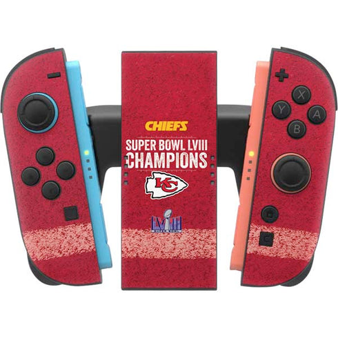 NFL Chiefs Super Bowl LVIII Champions Nintendo Switch 2 (2025) Joy-Con Controller Skin