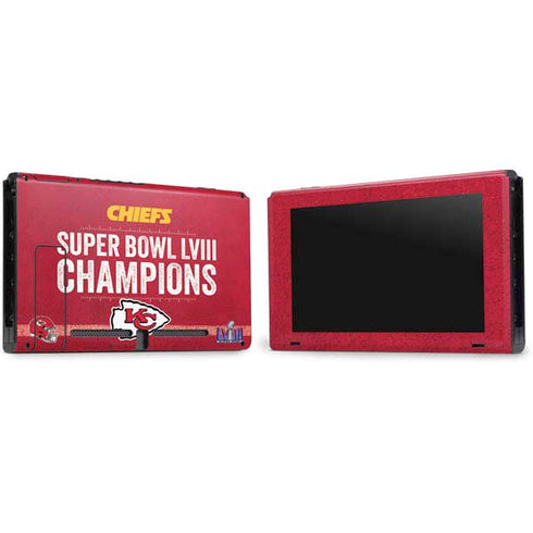 NFL Chiefs Super Bowl LVIII Champions Nintendo Switch Bundle Skin