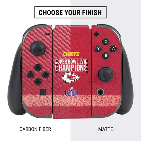 NFL Chiefs Super Bowl LVIII Champions Nintendo Switch Bundle Skin