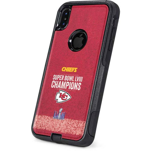 NFL Chiefs Super Bowl LVIII Champions Otterbox Commuter iPhone Skin