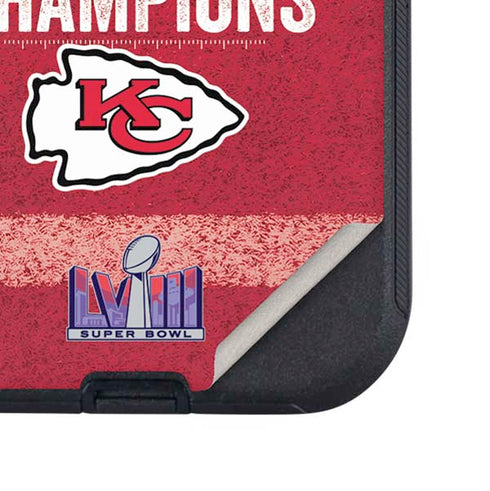 NFL Chiefs Super Bowl LVIII Champions Otterbox Defender iPhone Skin