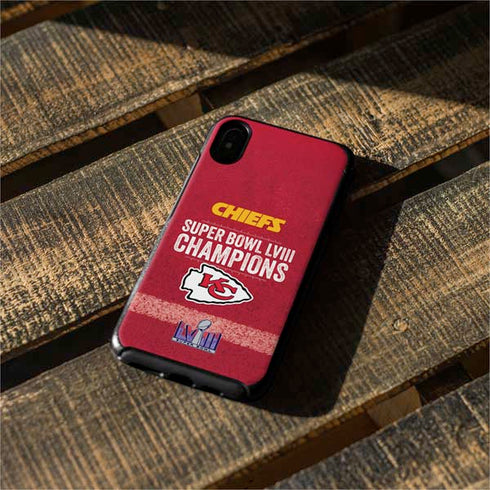 NFL Chiefs Super Bowl LVIII Champions Otterbox Symmetry iPhone Skin