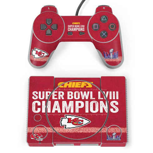 NFL Chiefs Super Bowl LVIII Champions PlayStation Classic Bundle Skin